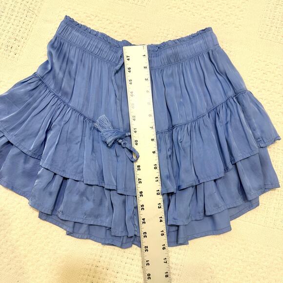 Aerie medium Sweet N Silky tiered ruffle mini skirt SK 3096 - Picture 5 of 11